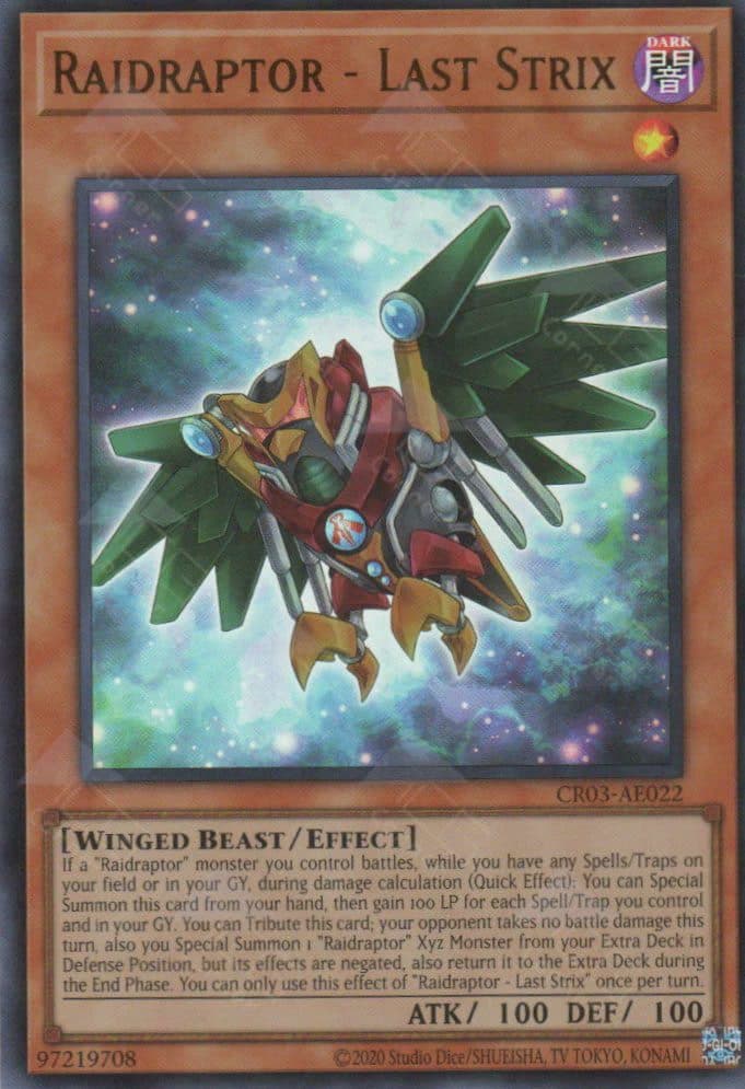 YU GI OH -CR03-AE022 Raidraptor - Last Strix (UR)