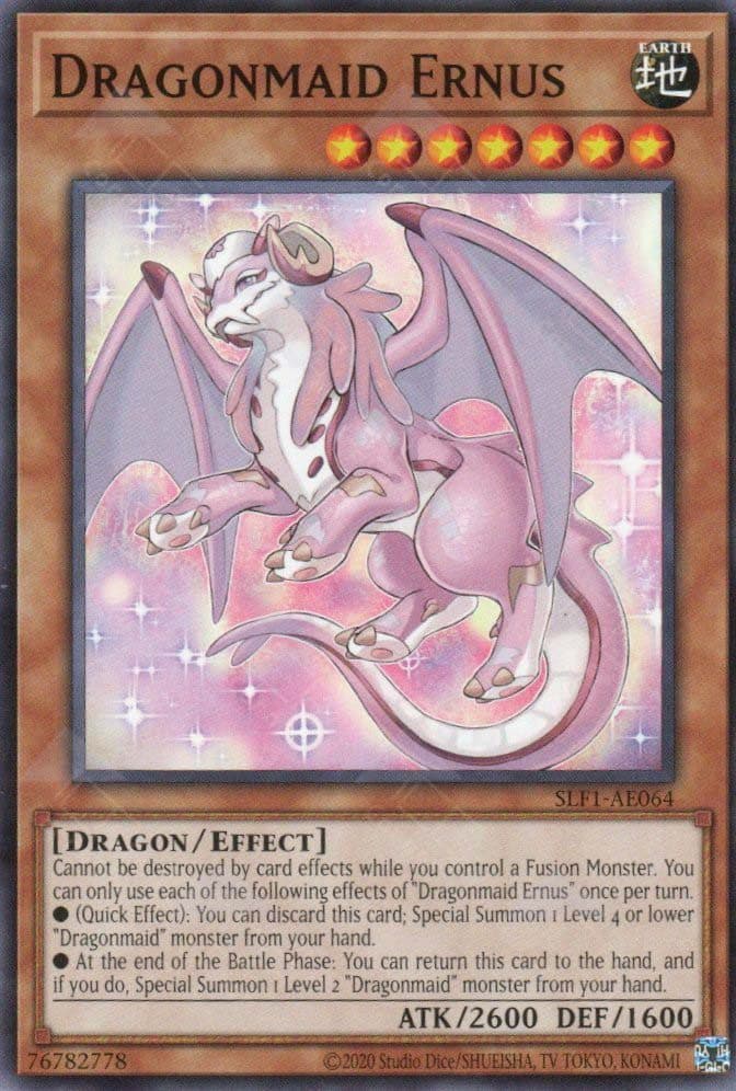 YUGIOH ENGLISH - SLF1-AE064 Dragonmaid Ernus SR