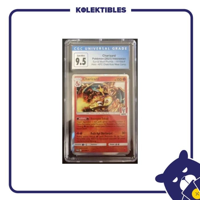 Charizard KFC Chaki 181 – Pokemon Promo 2021 Indonesia – CGC 9.5 01/002/03/11/113