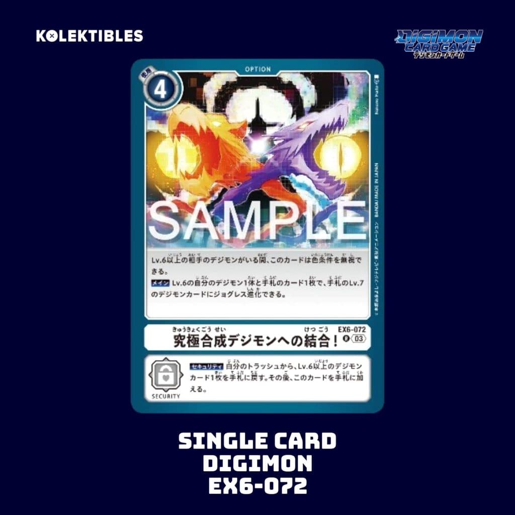 DIGIMON JAPAN - Single Card - EX6-072 R