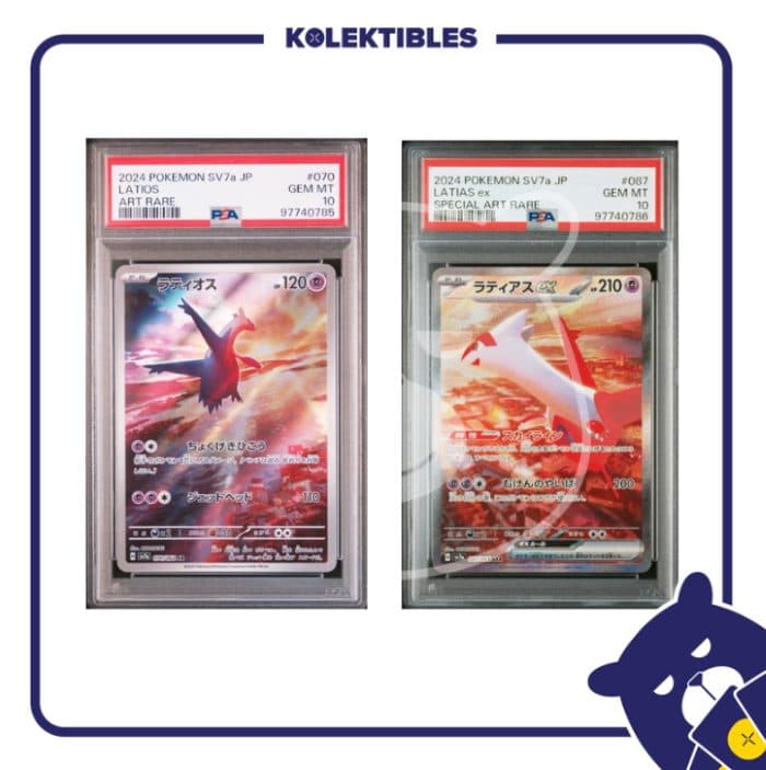 Latias 087 SAR & Latios 070 AR - Pokemon SV7a Japan - PSA 10 (Sequence)