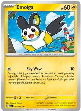 POKEMON INDONESIA - Sv6s Emolga 069/167 C