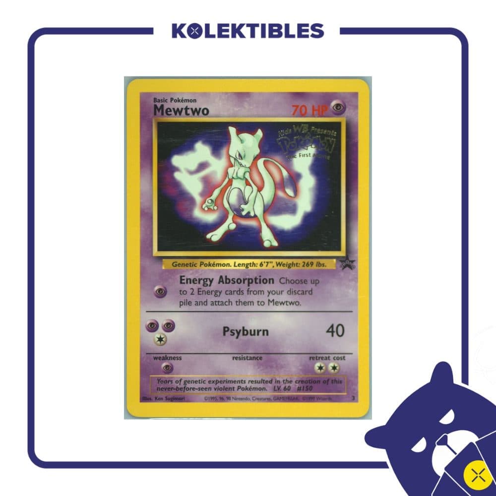 Pokemon English - 1999 The First Movie Promo Card 3 - Mewtwo - 01/280/02/11/111