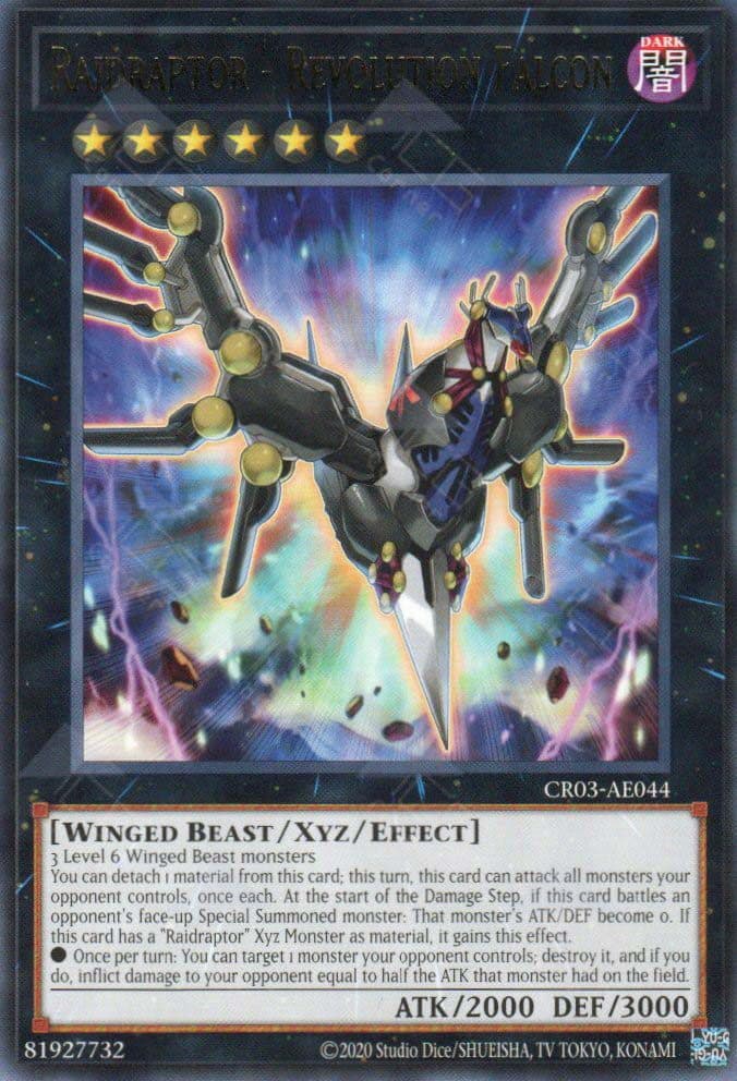 YU GI OH - CR03-AE044 Raidraptor - Revolution Falcon (R)