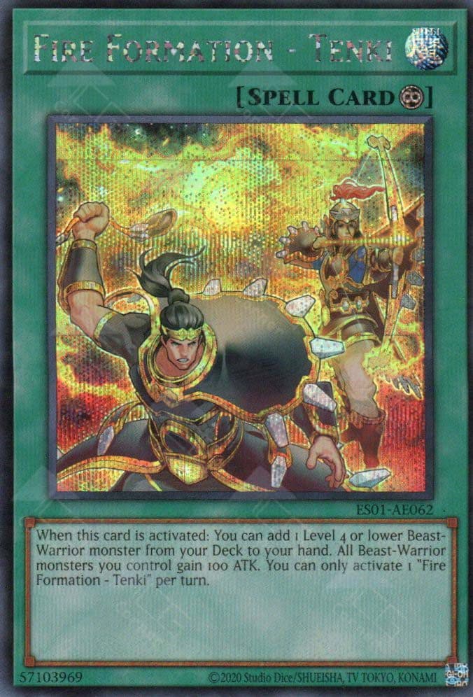 YU GI OH AE - ES01-AE062 Fire Formation - Tenki SER
