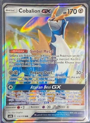 Pokemon Indonesia Ac3b Cobalion Gx 116/178 RR 01/017/02/11/111