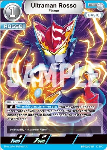 ULTRAMAN ENGLISH - BP02 - BP02-015 R Ultraman Rosso Flame