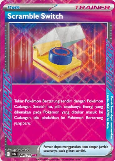 POKEMON INDONESIA – Sv8s Scramble Switch 160/182 ACE 01/065/02/11/111