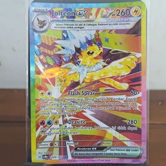 Pokemon Indonesia – sv8a 209/187 SAR Jolteon Ex -01/131/02/11/111