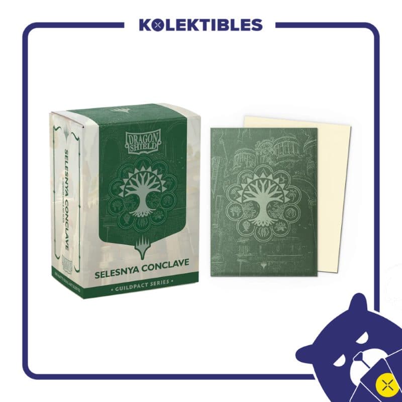 Dragon Shield – 100 STD Dual Matte Art Metallic Sleeves – MTG The Guildpact Series – Selesnya Conclave