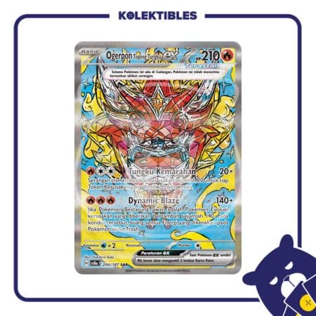 Pokemon Indonesia - SV8a 204/187 SAR - Ogerpon Topeng Tungku EX Part 2