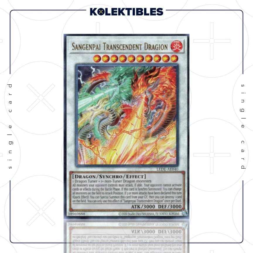 Yu Gi Oh AE - LEDE-AE040 Sangenpai Transcendent Dragon (UL)