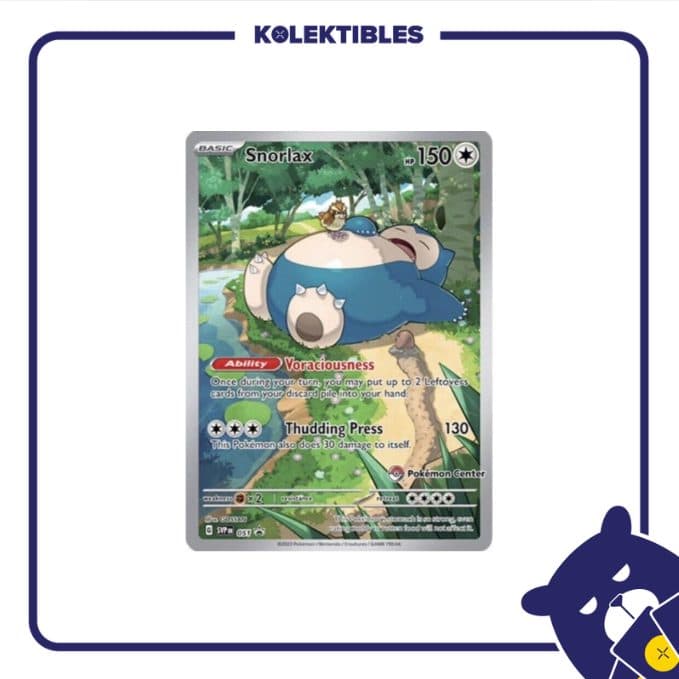 Pokemon English – SVP EN 051 Promo Card Pokmon Center Sealed - Snorlax 01/207/02/11/111