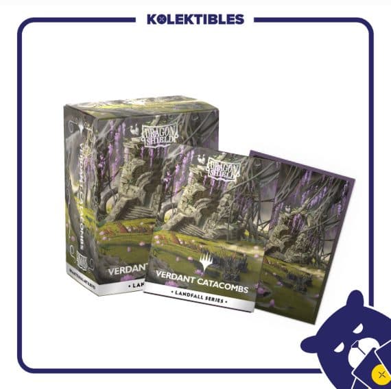 Dragon Shield – 100 STD Dual Matte Art Sleeves - MTG Landfall Series – Verdant Catacomb