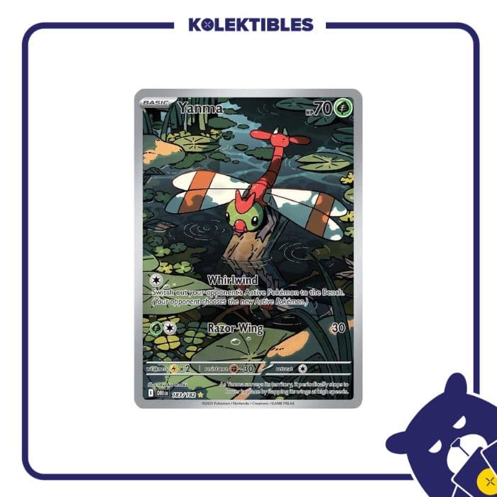 Pokemon English – PAF en DRI en 183/182 Yanma 01/194/02/11/111