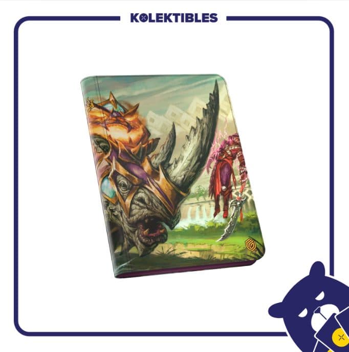 Ultimate Guard - ZipFolio 360 - 18 Pocket XenoSkin MTG Tarkir Dragonstorm - Skirmish Rhino