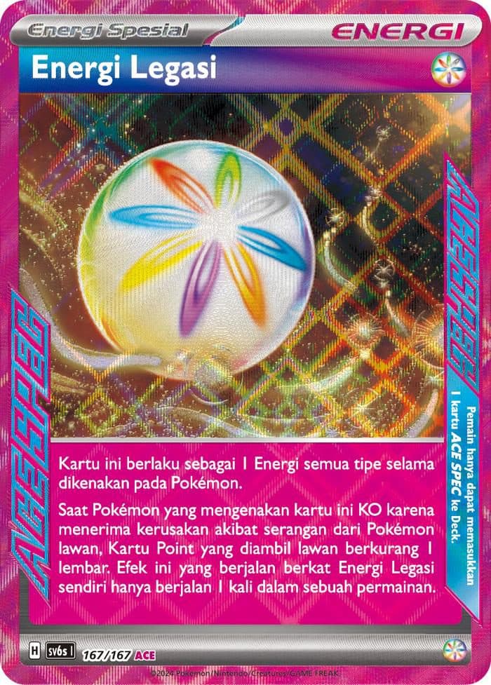 Pokemon Indonesia – SV6S 167/167 ACE Energi Legasi 01/133/02/11/111