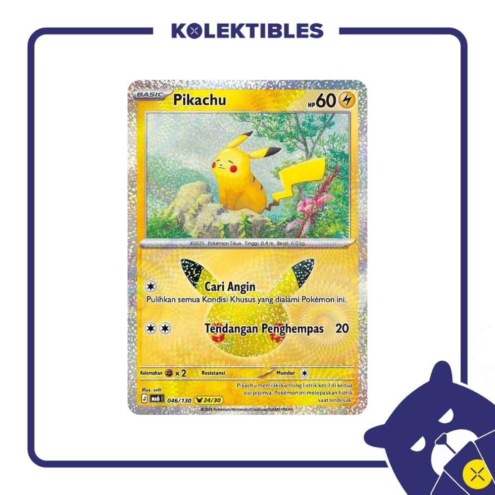 Pokemon Indonesia - MA6 046/130 – Pikachu 24/30