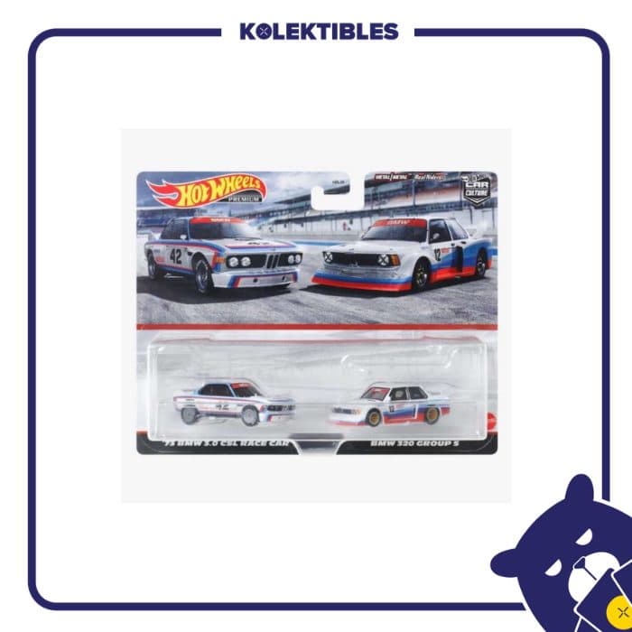 Hotwheels Premium - '73 BMW 3.0 CSL Race Car VS BMW 320 Group 5 01/133/07/22/190
