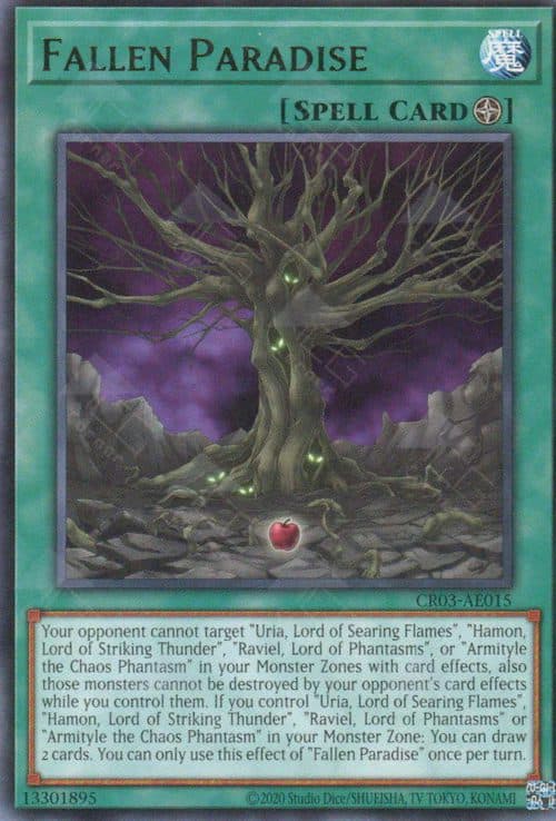 YU GI OH AE - CR03-AE015 Fallen Paradise (R)
