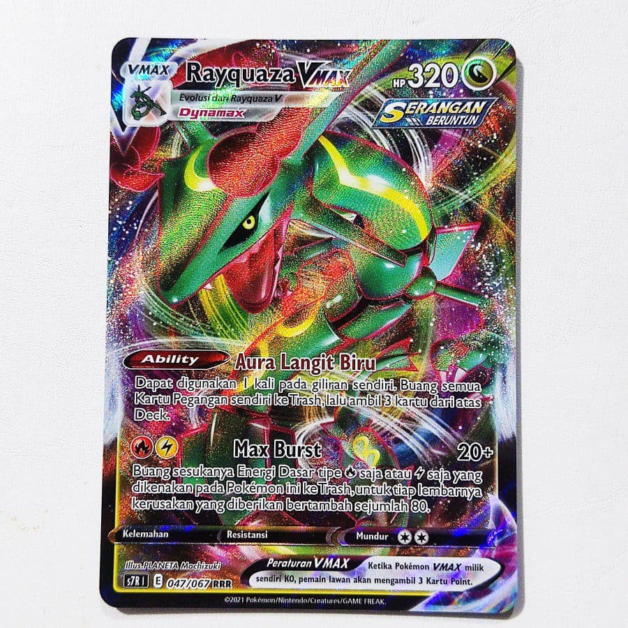 Pokemon Indonesia – Rayquaza Vmax 047/067 01/008/02/11/111