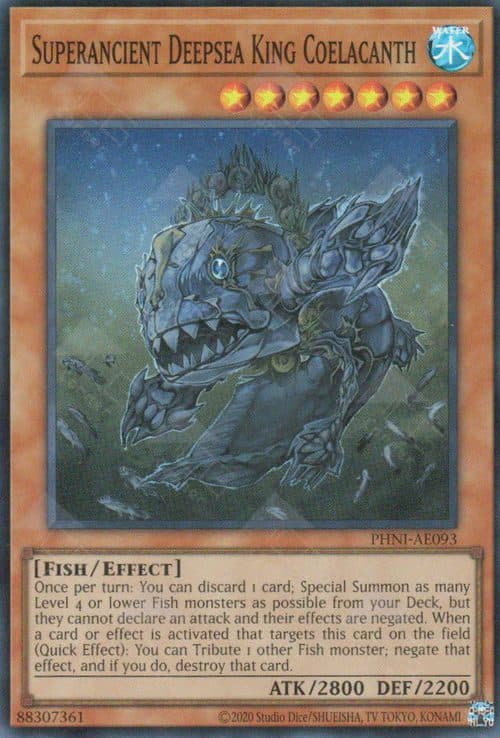 YU GI OH AE - PHNI-AE093 Superancient Deepsea King Coelacanth (SR)