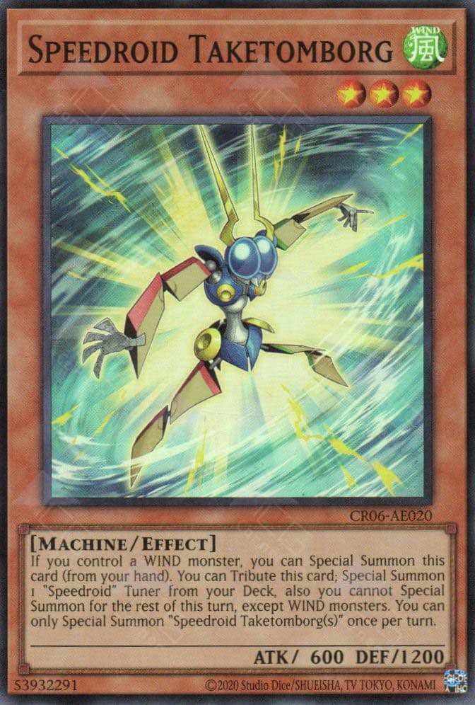 YUGIOH AESPEEDROID TAKETOMBORG CR06-AE020 (SR)