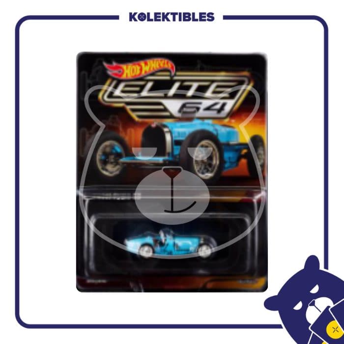 Hot Wheels Elite 64 - Bugatti Type 59 - Blue 01/159/07/22/190