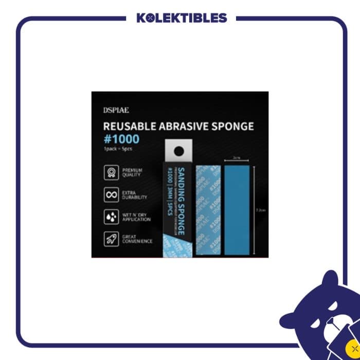 Gundamnesia - DSP-1000 Reuseable Self Adhesive Sandpaper #1000 01/162/10/29/194