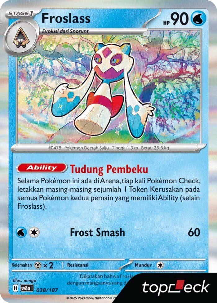 POKEMON INDONESIA – Sv8a Froslass Holo 038/187 R