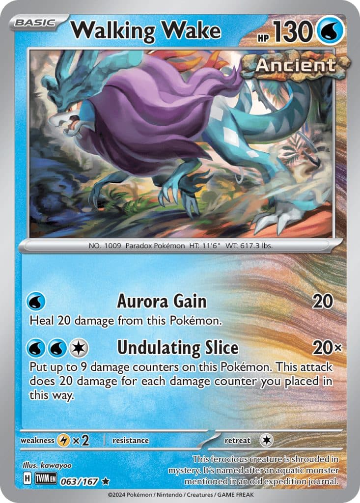 POKEMON ENGLISH - Twilight Masquerade - 063/167 - Walking Wake