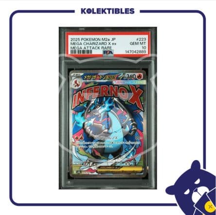 Mega Charizard X EX 223 MA – Pokemon M2a 2025 Japan – PSA 10 – 147042889