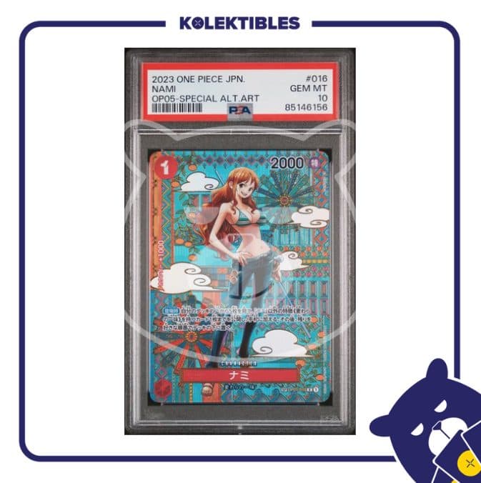 Nami OP01-016 R Special Alt Art - One Piece Japan 2023 - PSA 10 - 01/002/02/11/111