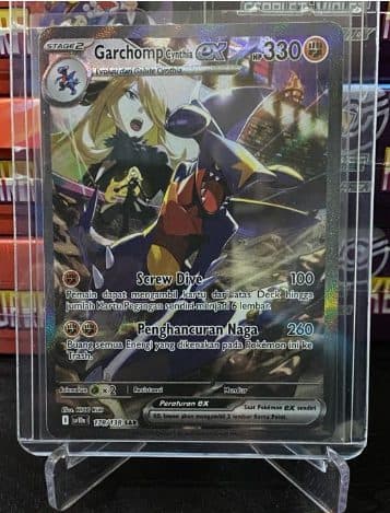 Pokemon Indonesia – sv10s 178/138 SAR Garchomp Cynthia EX 01/102/02/11/111
