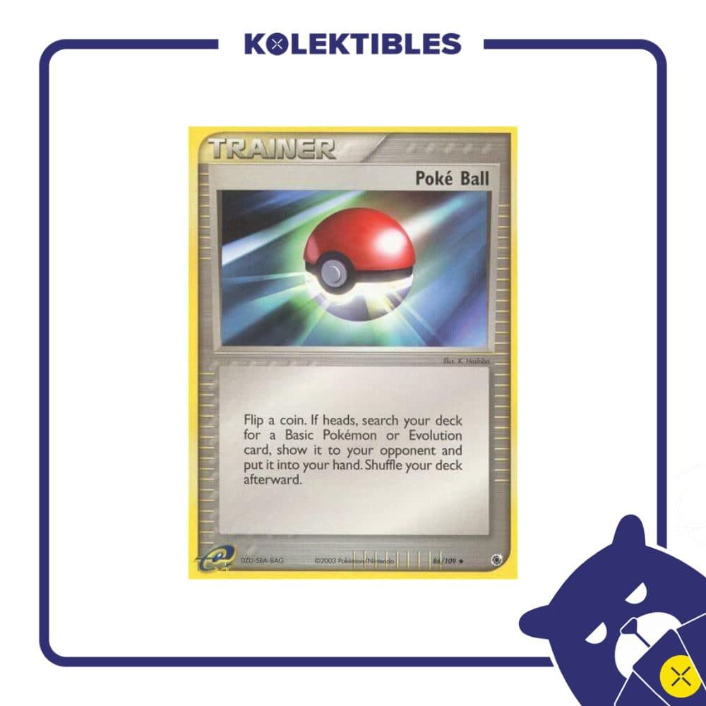 Pokemon English - 2003 Ruby & Sapphire 86/109 Holo - Poke Ball - 01/280/02/11/111