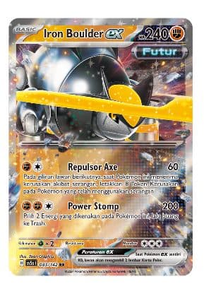 POKEMON INDONESIA SV5S Iron Boulder EX - 083/142 RR Holo