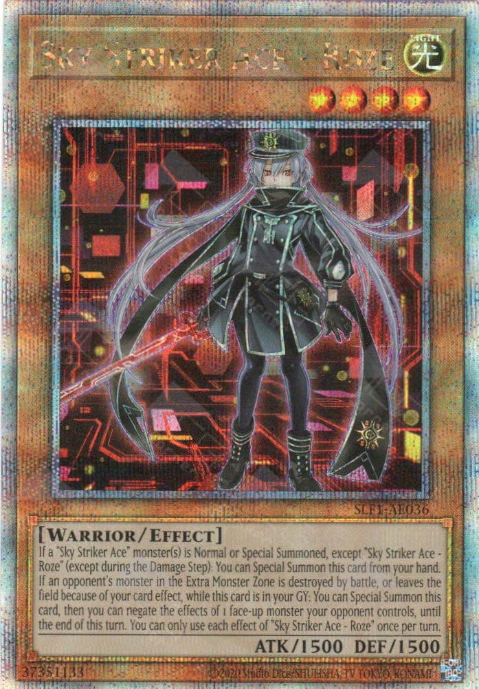 YU GI OH AE – SLF1-AE036 Sky Striker Ace - Roze (QCSR) (Alternate Art)