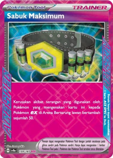 Pokemon Indonesia - sv8a 159/187 ACE - Sabuk Maksimum 01/133/02/11/111