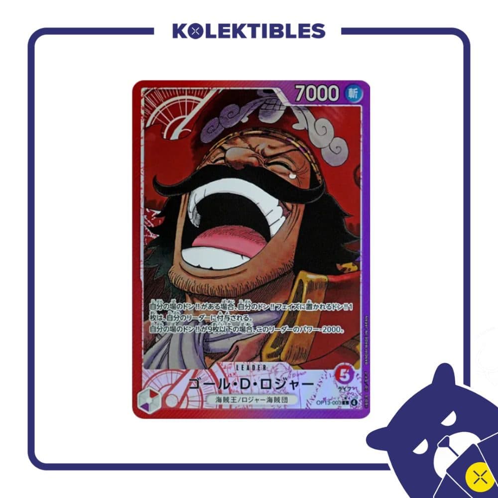 One Piece Japan - OP13-003 L Parallel - Gol D. Roger Part 2