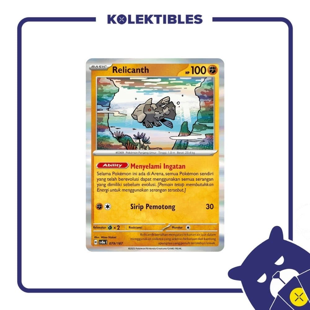 Pokemon Indonesia – sv8a 079/187 Relicanth