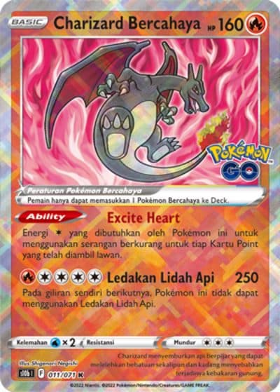 POKEMON INDONESIA S10b – 011/071 K – Charizard Bercahaya