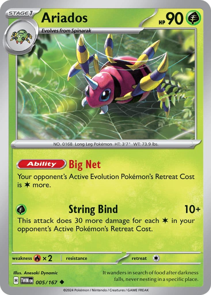 POKEMON ENGLISH - Twilight Masquerade - 005/167 - Ariados