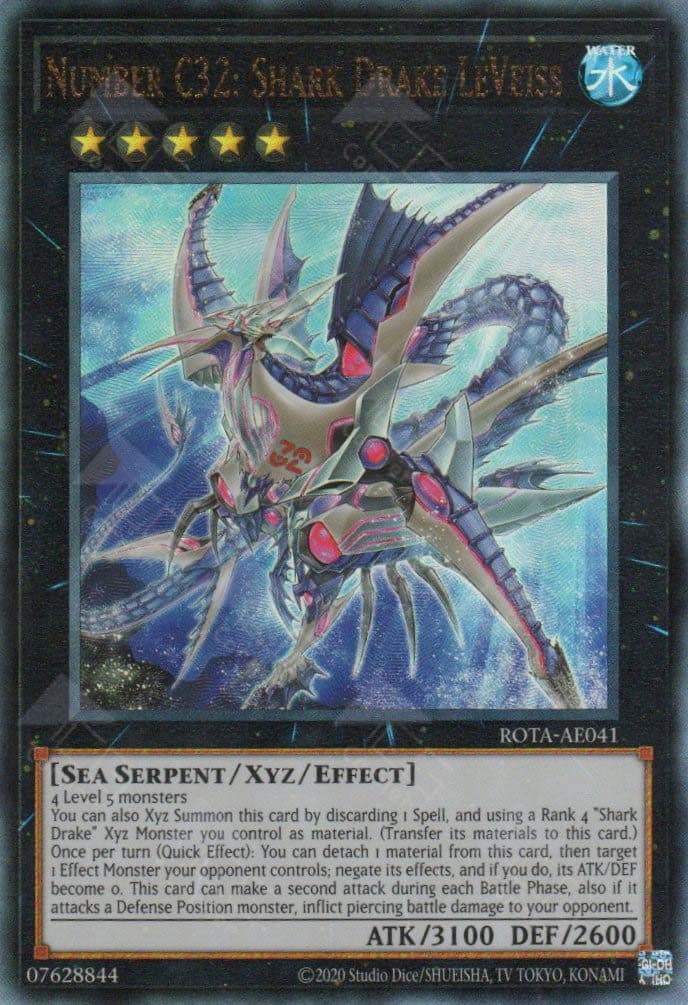 YU GI OH AE - Rota-AE041 Number C32: Shark Drake LeVeiss (UL)