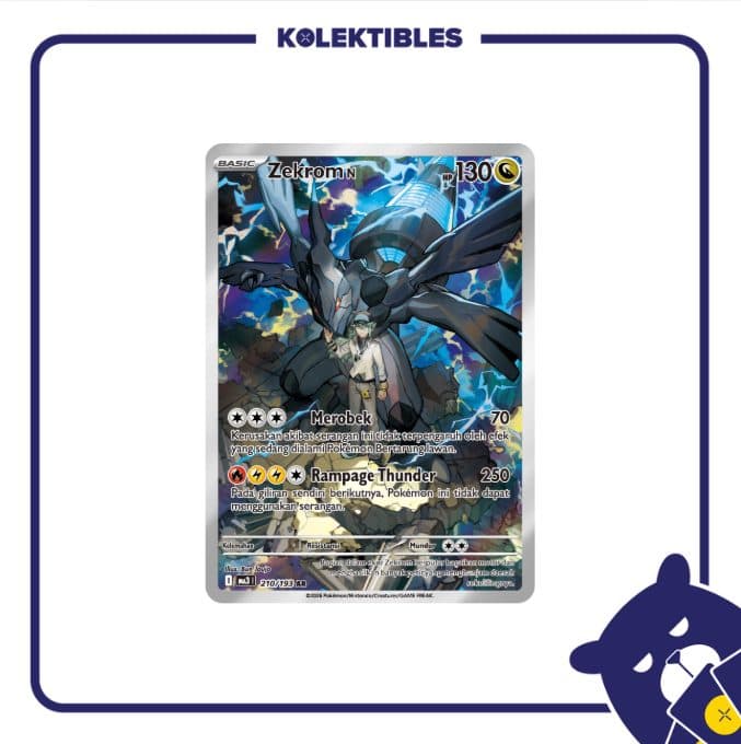 Pokemon Indonesia – MA3 210/193 AR - Zekrom N 01/206/02/11/111