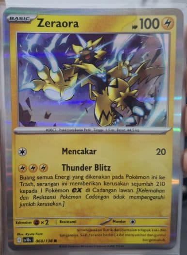 POKEMON INDONESIA - SV10S - 060/138 R - Zeraora