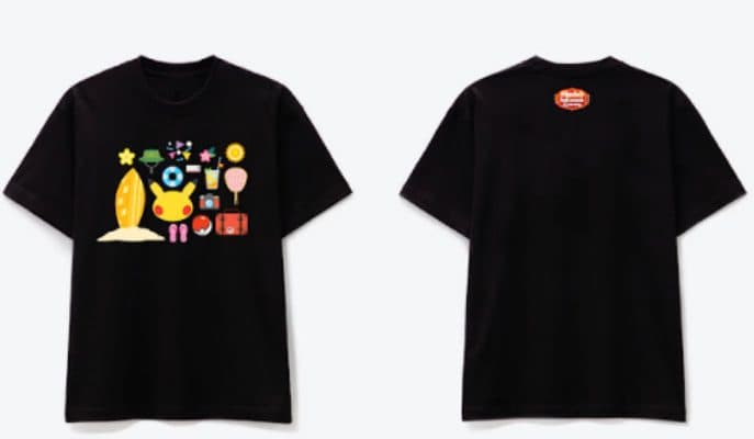 MERCH POKEMON - T-Shirt Kids Hitam (ALL SIZE)