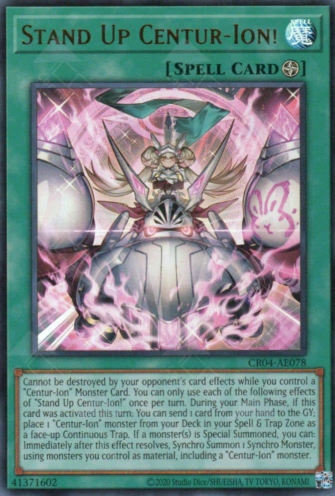 YU GI OH AE - Single Card - CR04-AE078 Stand Up Centur-Ion! (UR)