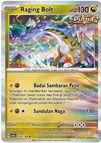 POKEMON INDONESIA - sv8s Raging Bolt 122/166 R