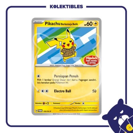 Pokemon Indonesia – Promo 155/SV-P Pikachu Berkemeja Batik 01/207/02/11/111