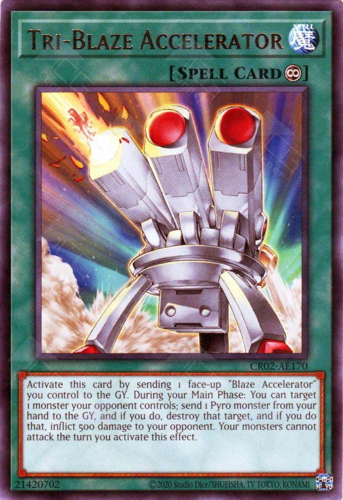 YU GI OH AE - Single Card - CR02-AE170 Tri-Blaze Accelerator (R)